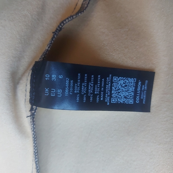 COLLUSION faux leather dress or long top - Picture 3 of 3